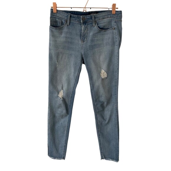 Buffalo David Bitton Jeans Women's Size 4/27 Rip & Repair Jess Mid Rise Skinny - Picture 1 of 15